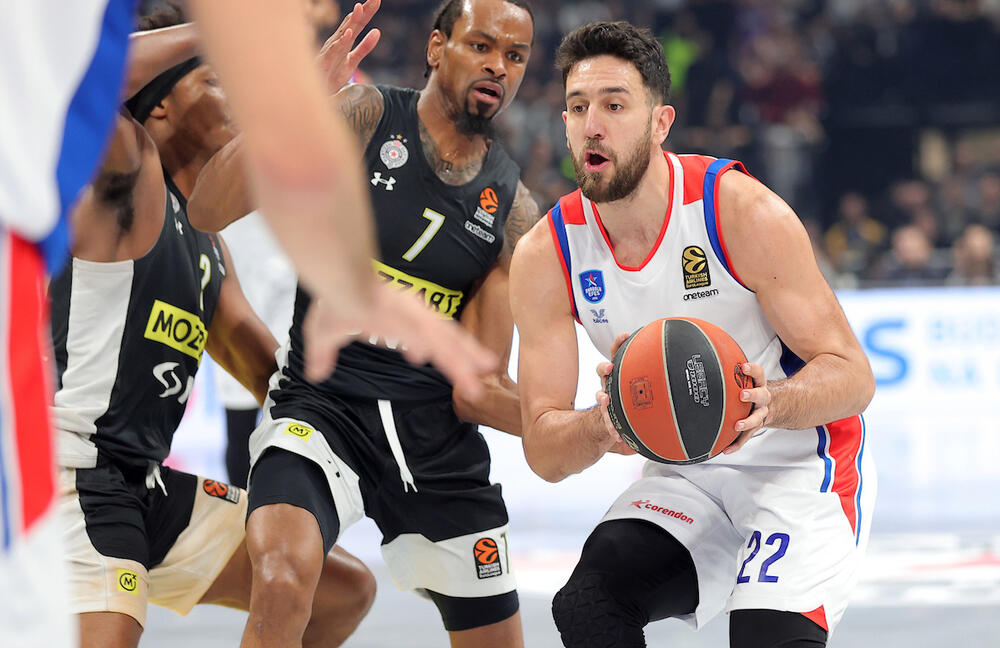 Detalj sa utakmice Partizana i Efesa u Beogradu