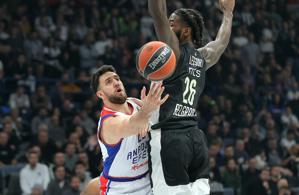 Detalj sa utakmice Partizana i Efesa u Beogradu