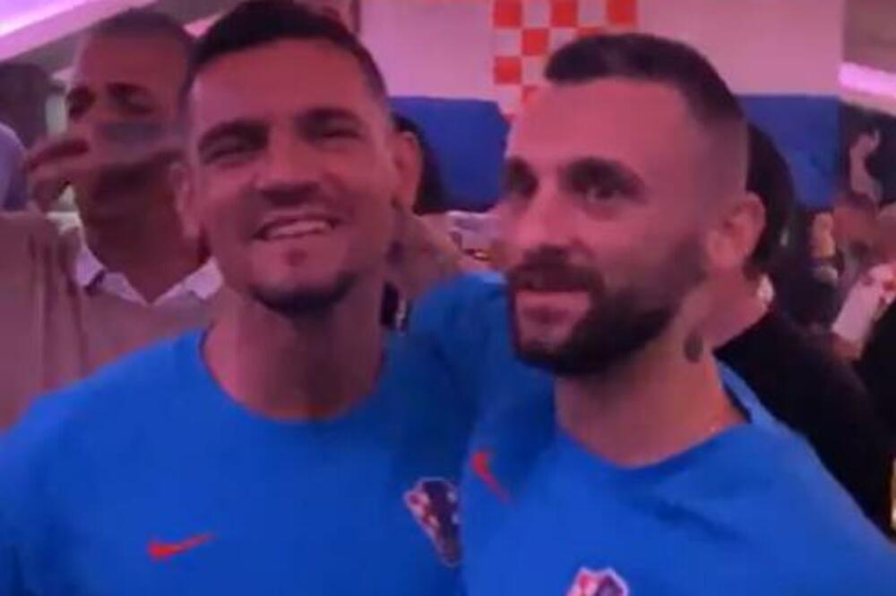 LOVREN I BROZOVIĆ SALUTIRALI FAŠISTIČKI PODZRAV! Hrvati glasno pevali i "Za dom spremni" (VIDEO)