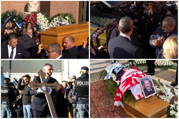 SAHRANJEN SINIŠA MIHAJLOVIĆ: Hiljade ljudi u Rimu ispratilo čuvenog Srbina na večni počinak (VIDEO/FOTO)
