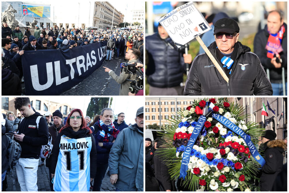 "MIHA JE BIO POBEDNIK, POSEBNA FELA, TERAO JE SVOJE"... Emotivan govor Zorana Gajića na sahrani (FOTO)