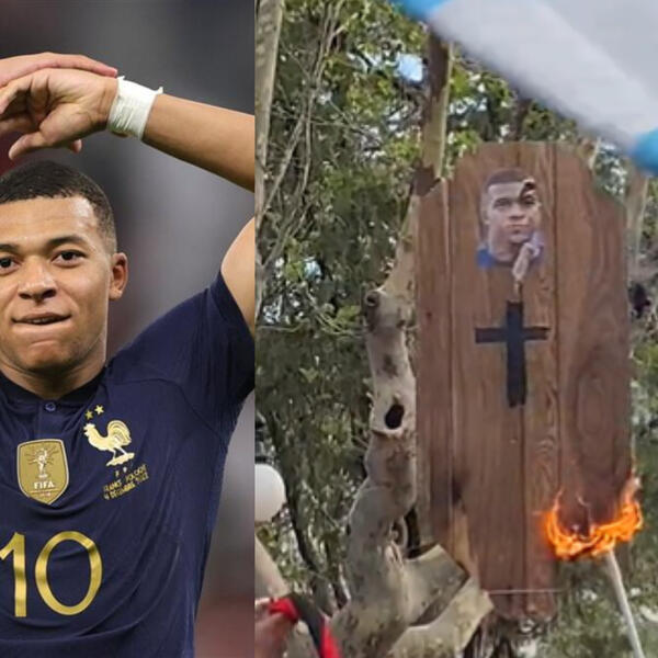 OVO JE VEĆ BOLESNO: Argentinci zapalili MRTVAČKI SANDUK sa likom Kilijana Mbapea! Mrze ga zbog jedne izjave (VIDEO)