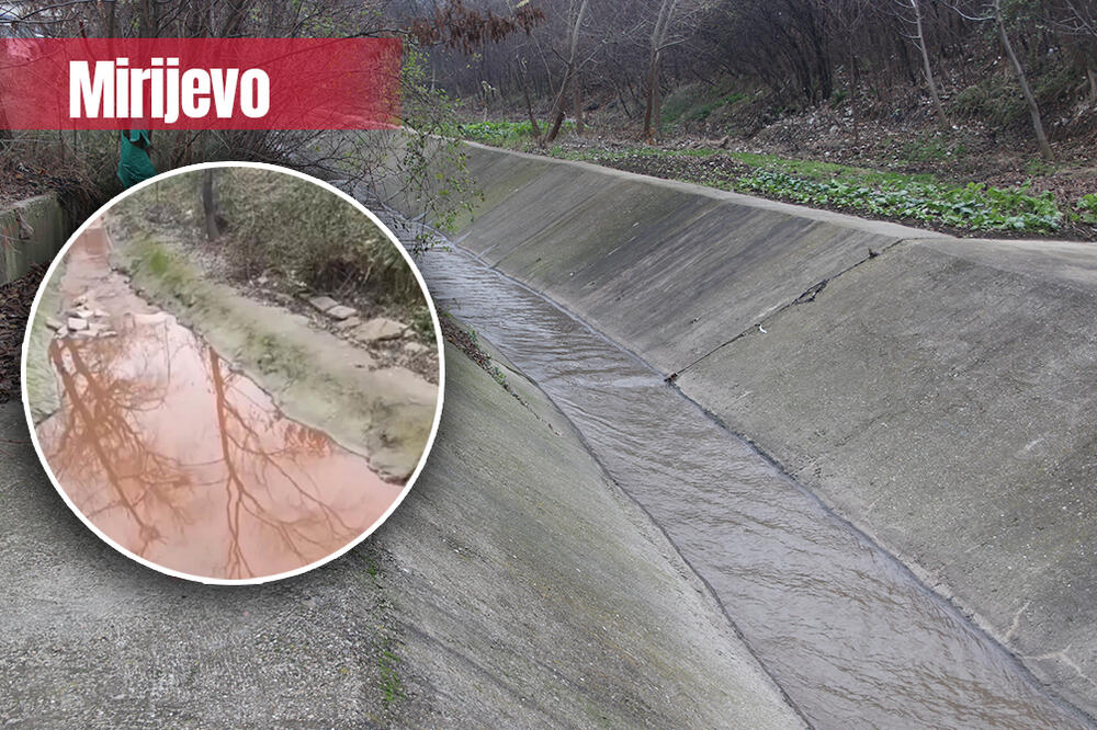 MIRIJEVSKI POTOK CRVEN, SLIKE SE ŠIRE PO MREŽAMA: Otišli smo na lice mesta i tamo zatekli nešto potpuno drugačije