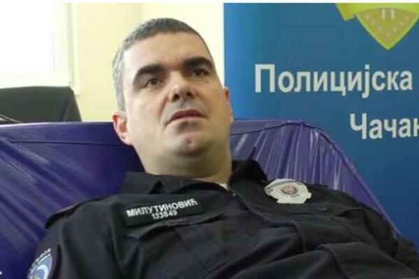 POLICAJAC IZ ČAČKA POKAZAO PRAVU HUMANOST NA DELU: Ima 39 godina, a 35 puta je dao krv