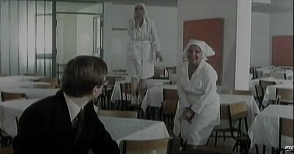 Mira  Banjac i Bogdan Diklić u filmu 'Majstori, majstori'