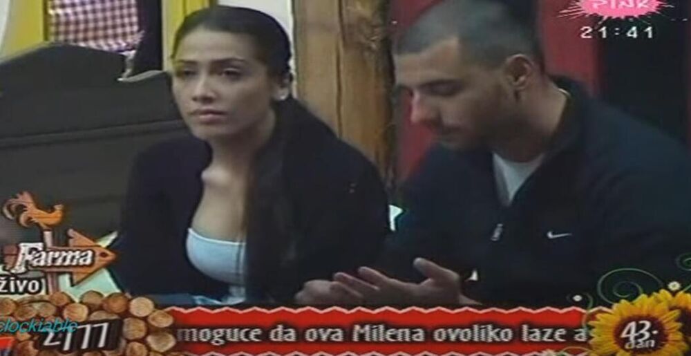 Milena Ćetanić i Nemanja Stevanović u rijaliti takmičenju 'Farma'