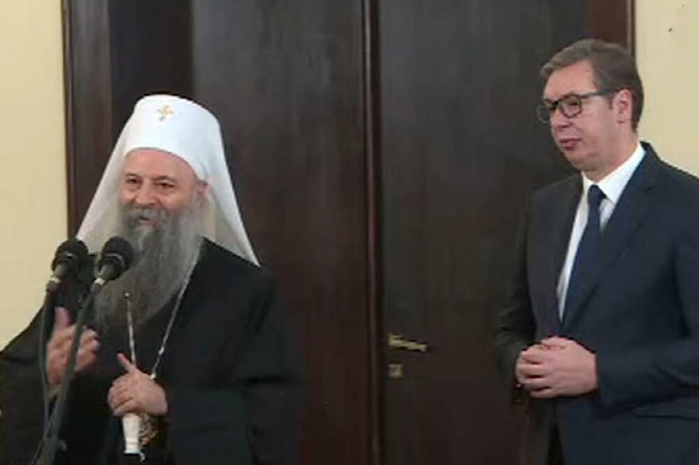 ZAVRŠEN RAZGOVOR PATRIJARHA PORFIRIJA I VUČIĆA: Dajemo sve od sebe da sačuvamo mir i stabilnost!