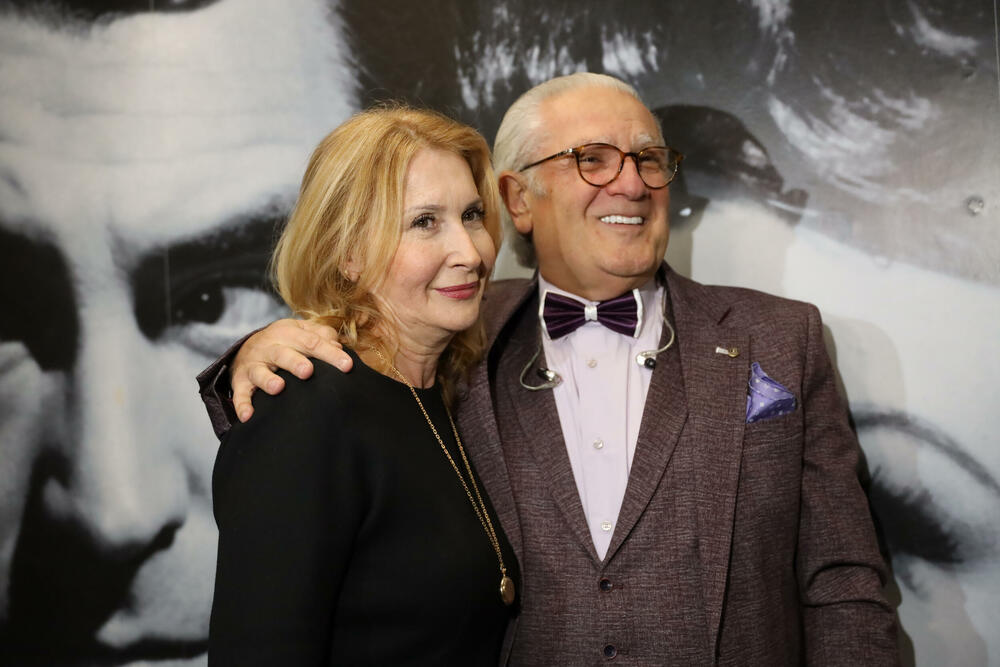 Željko Samardžić u javnosti sa suprugom