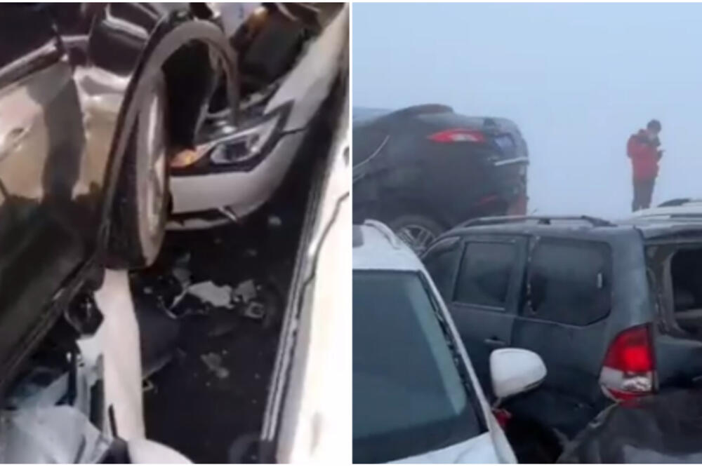 200 VOZILA UČESTVOVALO U LANČANOM SUDARU, AUTOMOBILI ZDROBLJENI: Ljudi ne mogu ni makac sa MOSTA (VIDEO)