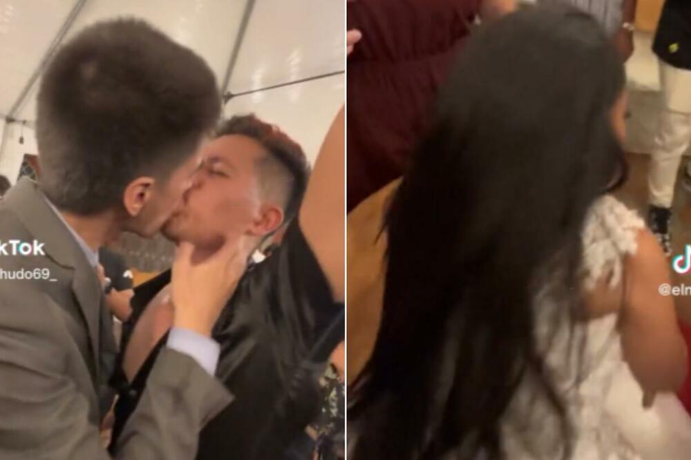 USRED SVADBE GURNUO JEZIK U USTA MLADOŽENJI: Mlada skočila da ga ZAKOLJE, totalni HAOS - sve SNIMLJENO (VIDEO)