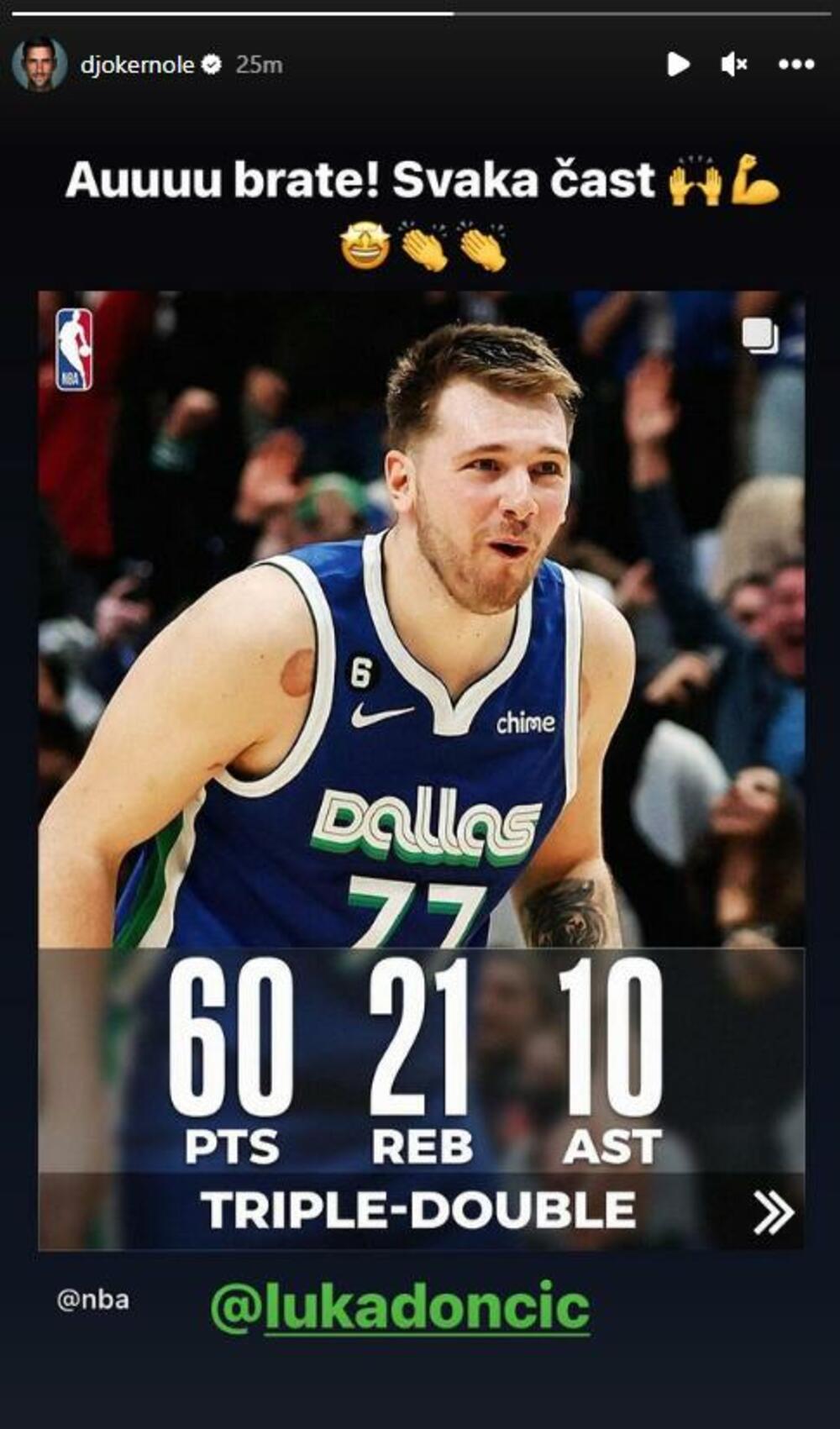 Novak Đoković, Luka Dončić