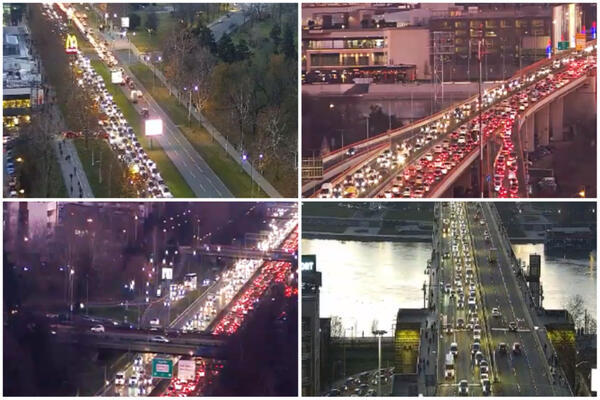 POLA BEOGRADA PARALISANO, PRAVA NOVOGODIŠNJA EUFORIJA: Probajte da izbegnete OVE KRITIČNE TAČKE! (FOTO)