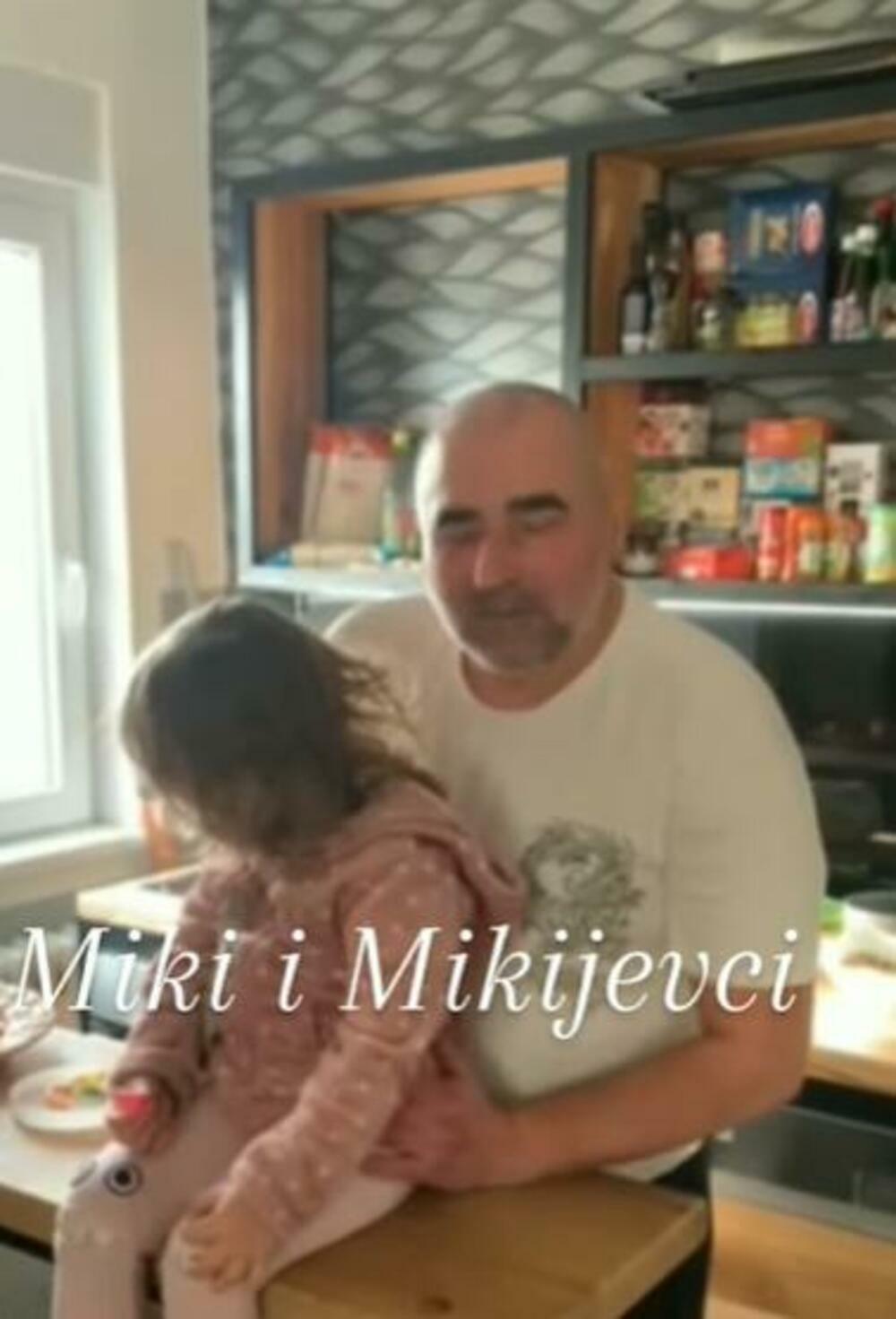 Miki Đuričić sa ćerkom