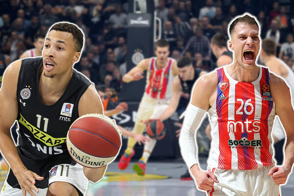ROSTERI VEČITIH U BORBI ZA TOP 8 EVROLIGE: Partizan sa najmanjim sastavom, Zvezda čeka Kampaca!