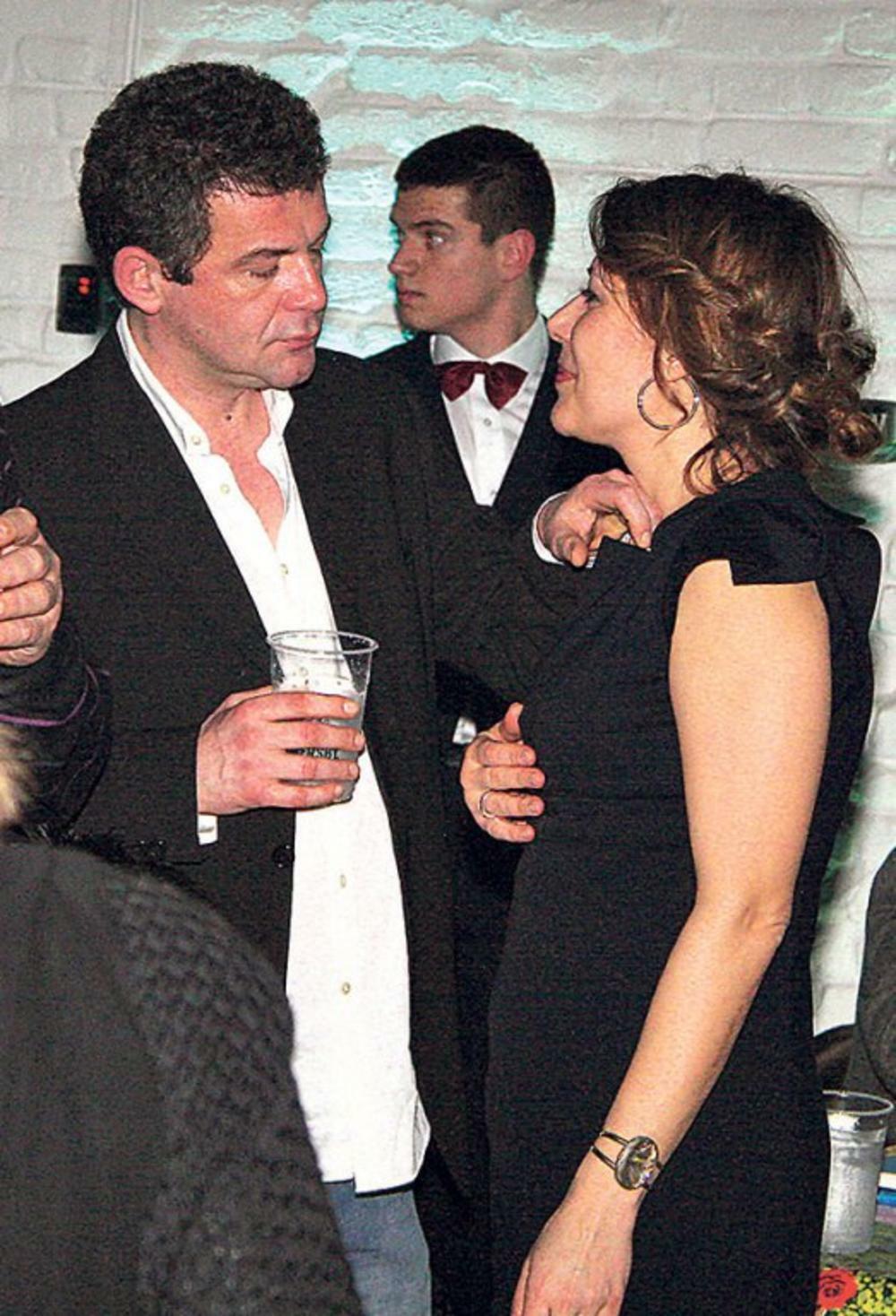 Nebojša Glogovac sa prvom suprugom, Minom