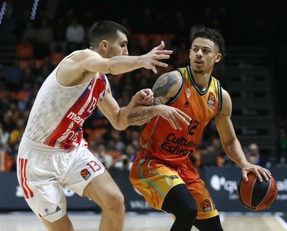 Detalj sa utakmice Valensije i Crvene zvezde