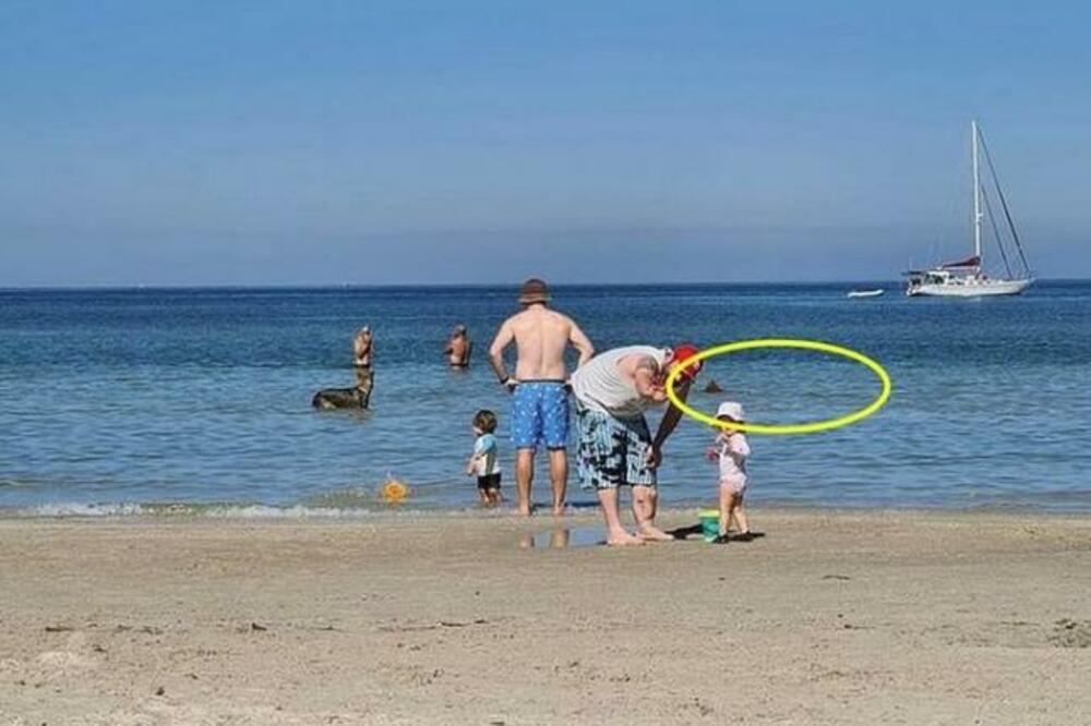 BAJKOVITA FOTOGRAFIJA SA PLAŽE KRIJE NEŠTO JEZIVO: Kako je moguće da ovo niko nije PRIMETIO? (FOTO)