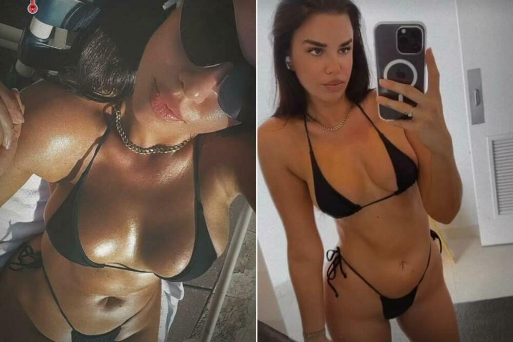 Ivana Knol pozira u seksi crnom bikiniju