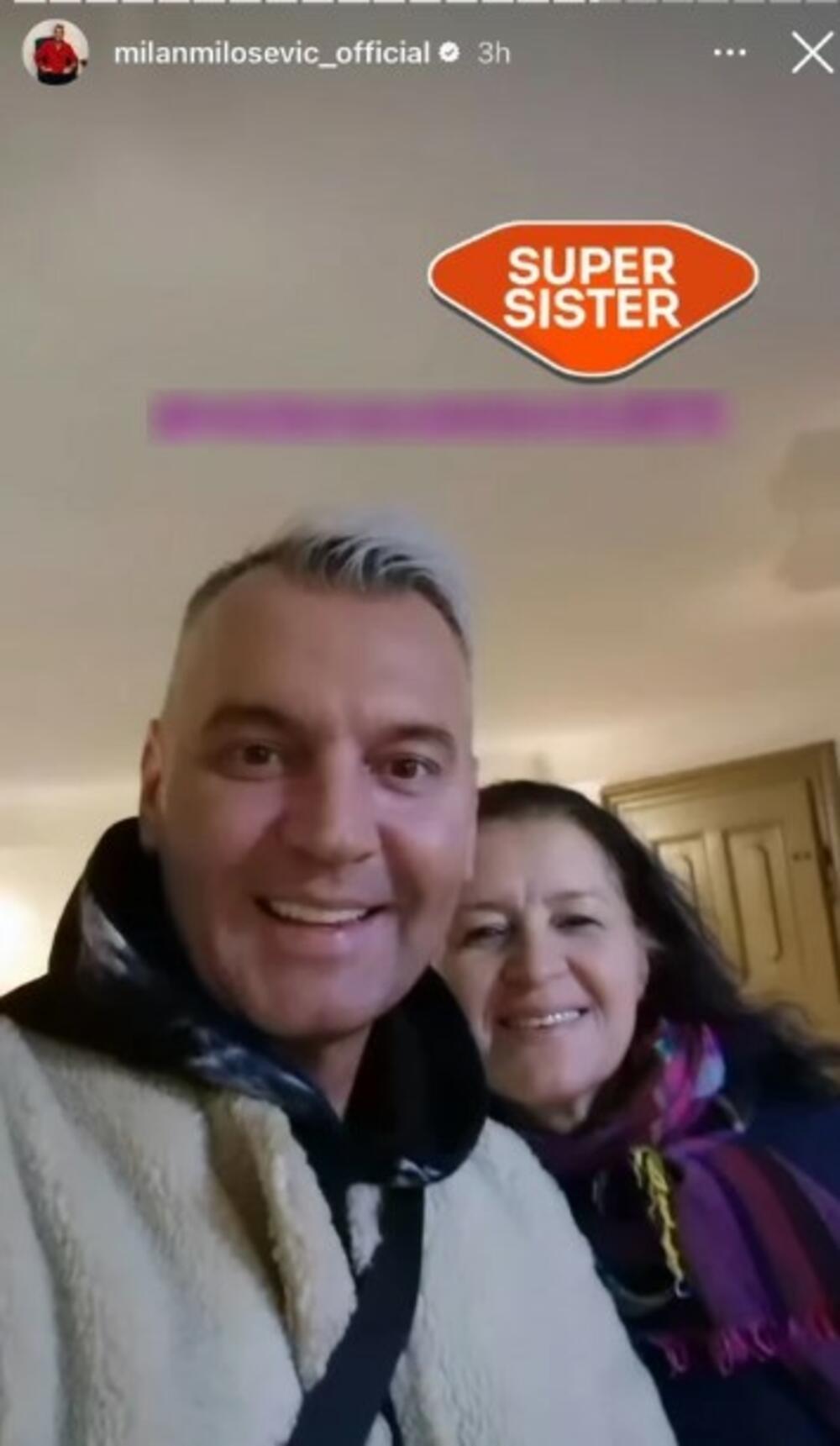 Milan Milošević sa sestrom