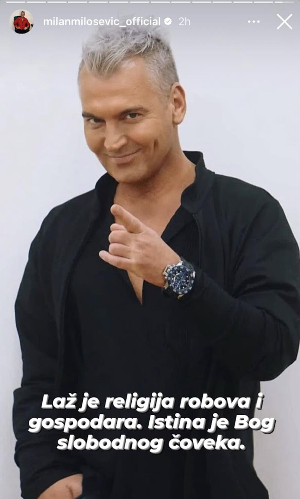 Objava Milana Miloševića