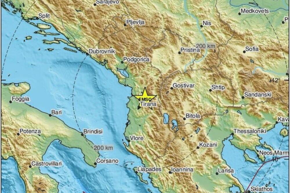 Jak zemljotres POGODIO Tiranu!