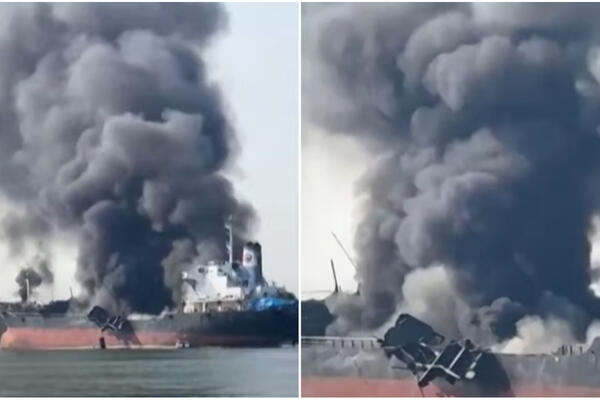 ODJEKNULA EKSPLOZIJA NA NAFTNOM TANKERU: Vatra guta sve pred SOBOM, ima mrtvih u velikoj NESREĆI (VIDEO)