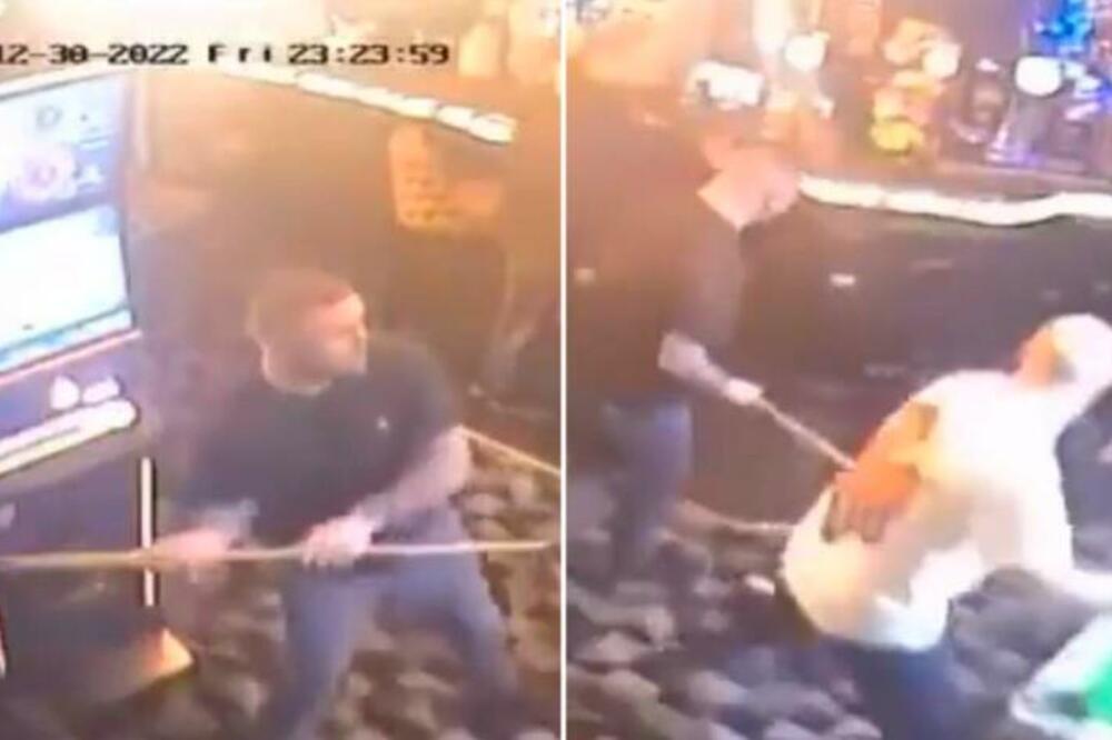 ZBOG OVE TUČE GORE MREŽE, JAVNOST ZGROŽENA: Pijani muškarac pravio HOAS, divljao u BARU, a onda je PATOSIRAN! VIDEO