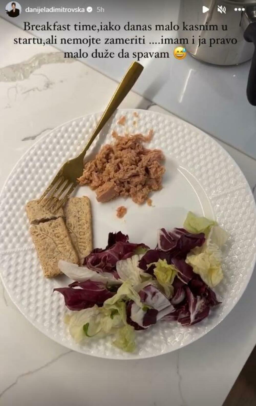 Ishrana Danijele Dimitrovske