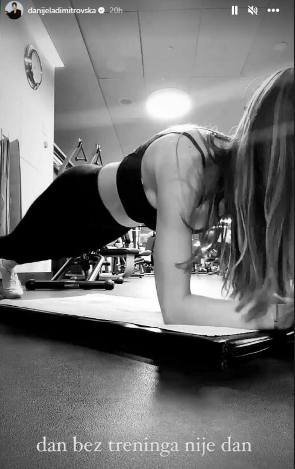 Danijela Dimitrovska u teretani