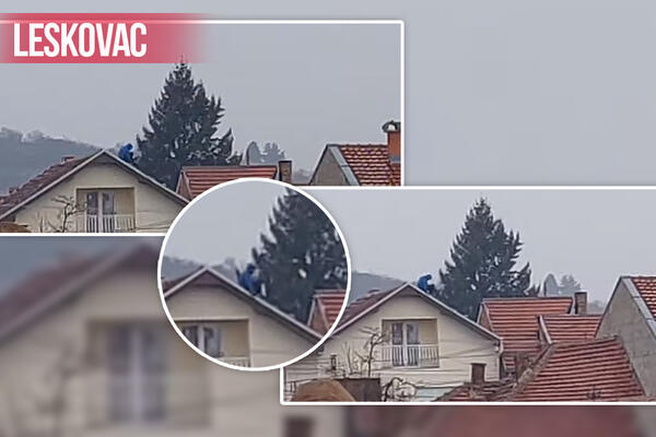 OPASNA DRAMA U LESKOVCU: Tinejdžer (15) preti da će SKOČITI sa krova kuće, PREGOVARAČI NA LICU MESTA! (VIDEO)