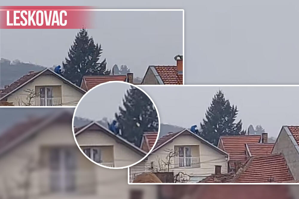 OPASNA DRAMA U LESKOVCU: Tinejdžer (15) preti da će SKOČITI sa krova kuće, PREGOVARAČI NA LICU MESTA! (VIDEO)