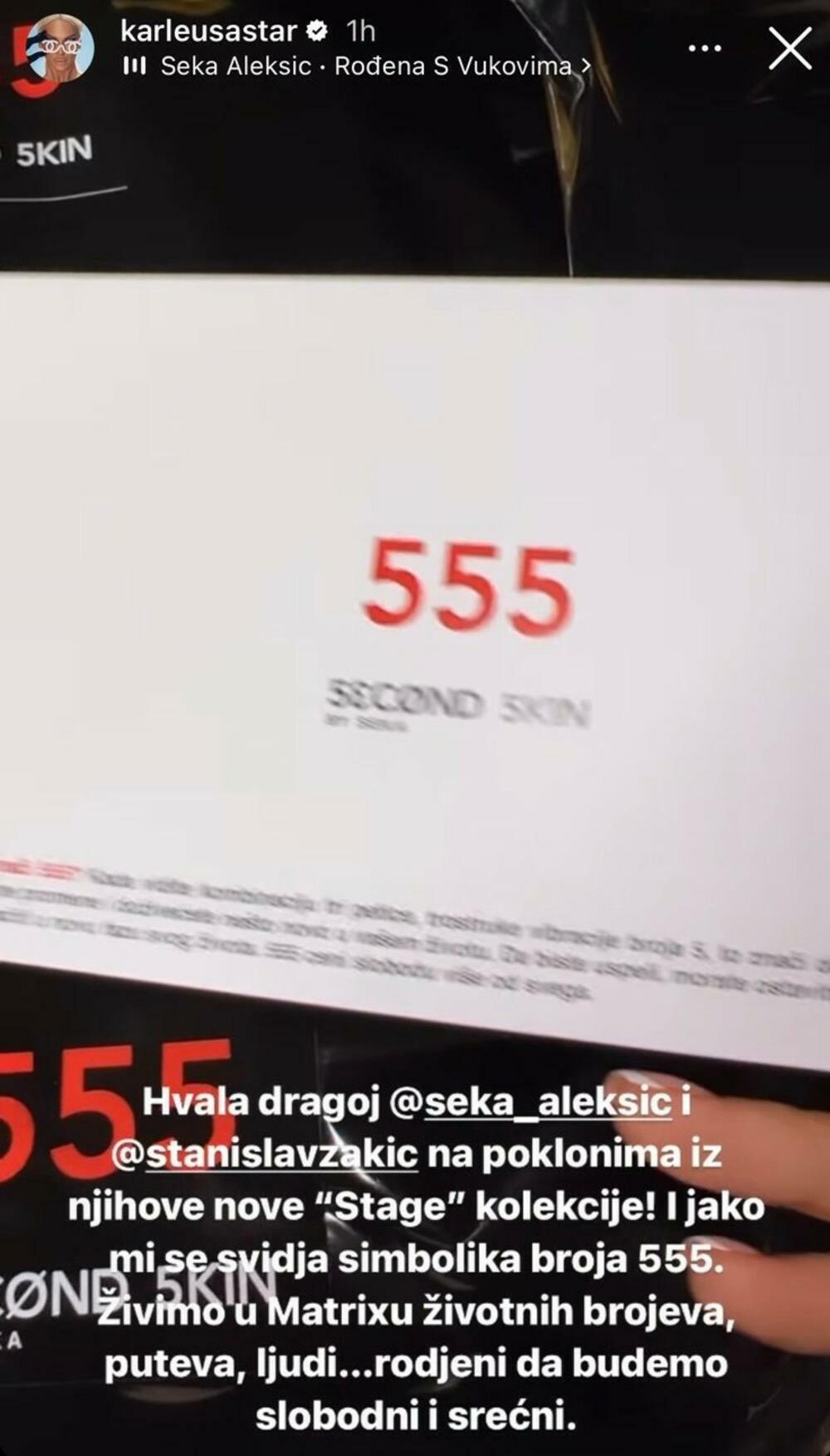 Objava Jelene Karleuše