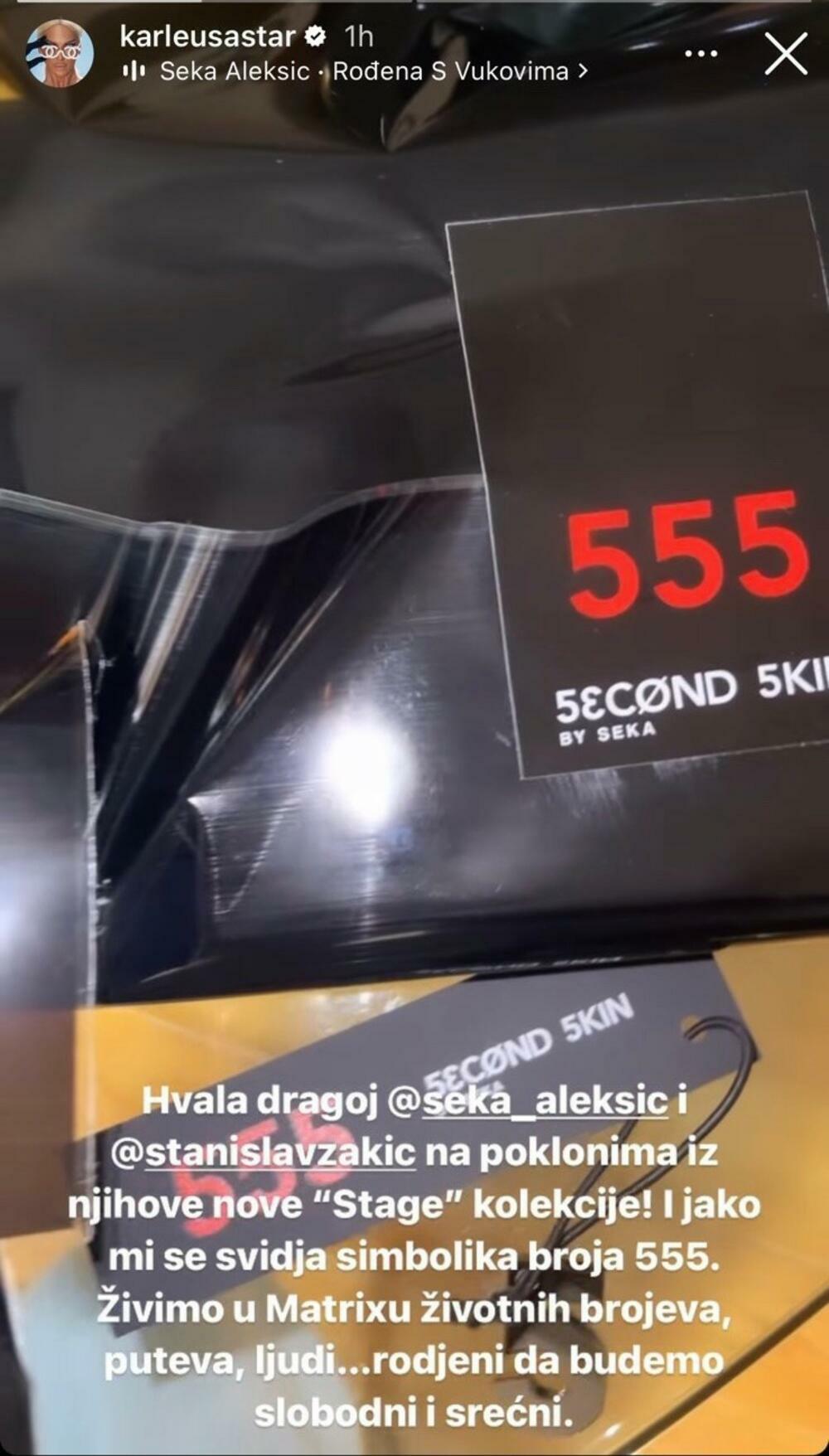 Jelena Karleuša pokazala poklon od Seke Aleksić