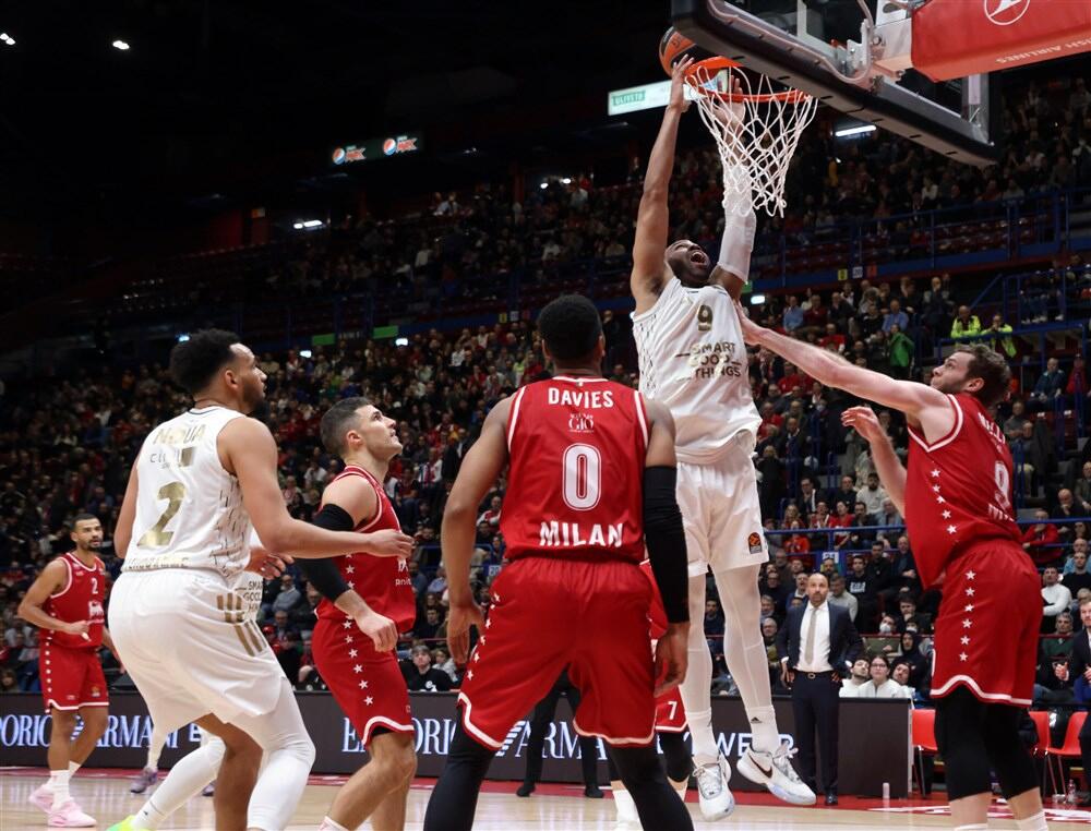 Detalj sa utakmice Olimpije Milano i Asvela