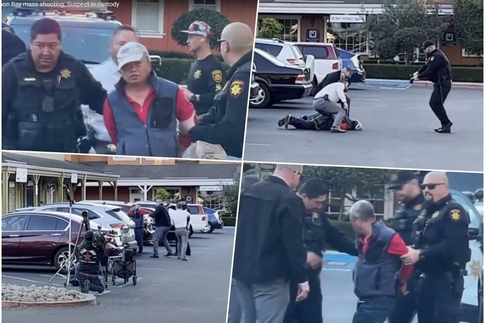 SNIMAK HAPŠENJA NAPADAČA IZ KALIFORNIJE: Policajci ga oborili na pod, u automobilu pronađeno ORUŽJE! (VIDEO)