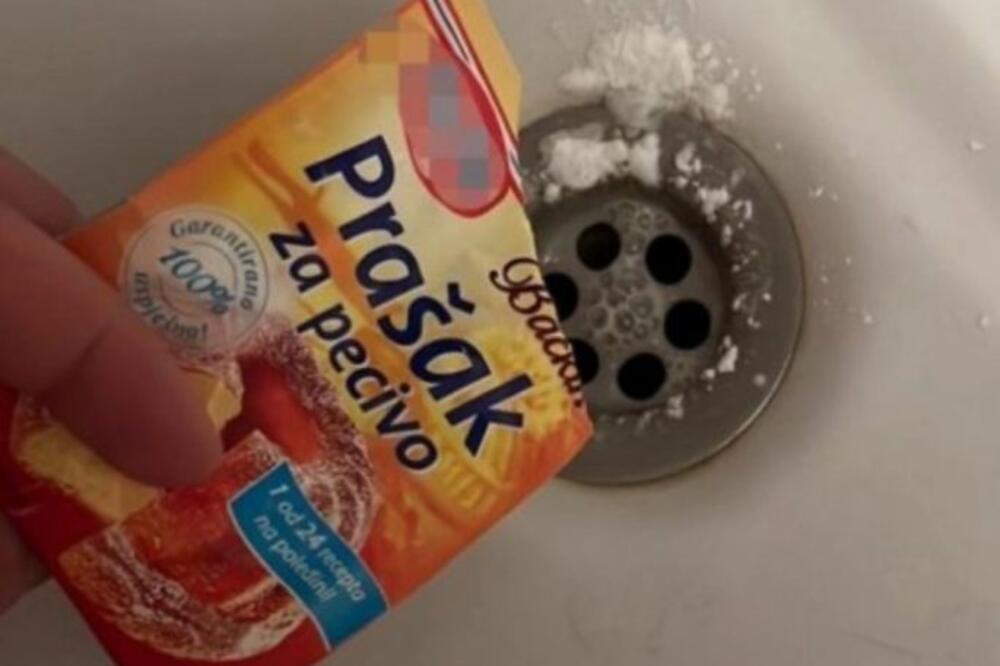 SVAKO VEČE JE PUNILA ODVOD PRAŠKOM ZA PECIVO: Zbog REZULTATA koji se desio, URADIĆETE ISTO