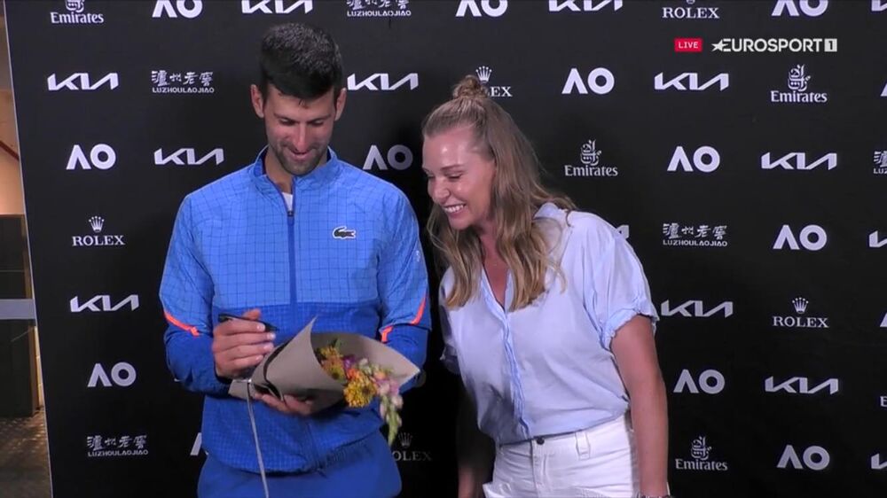 Novak Đoković i Barbara Šet na prošlogodišnjem Australijan openu