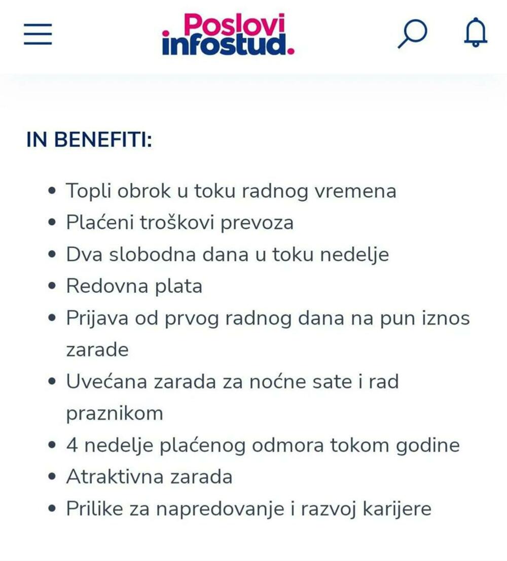 Oglas za posao