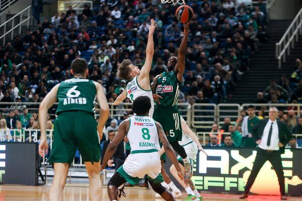 RADONJIĆEV PANATINAIKOS OD -15 NA POLUVREMENU DO +24 NA KRAJU! Peris Li uništio Žalgiris (VIDEO)