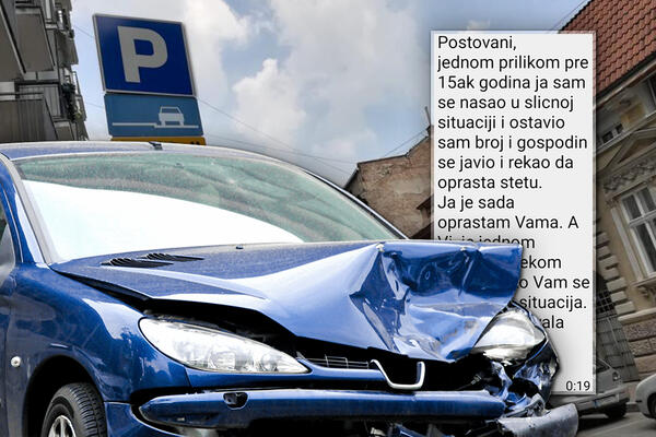 "JOŠ STE ŽIVI", ČOVEK ČUKNUO AUTO NA PARKINGU I OSTAVIO BROJ TELEFONA: Poruka ga je kasnije ostavila bez teksta!