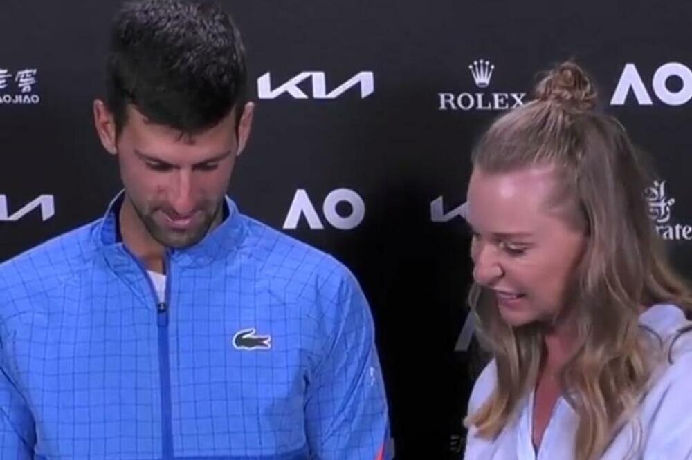 "GDE JE MOJ POKLON"? Barbara tokom intervjua opustila atmosferu, Novak joj obećao iznenađenje posle finala!