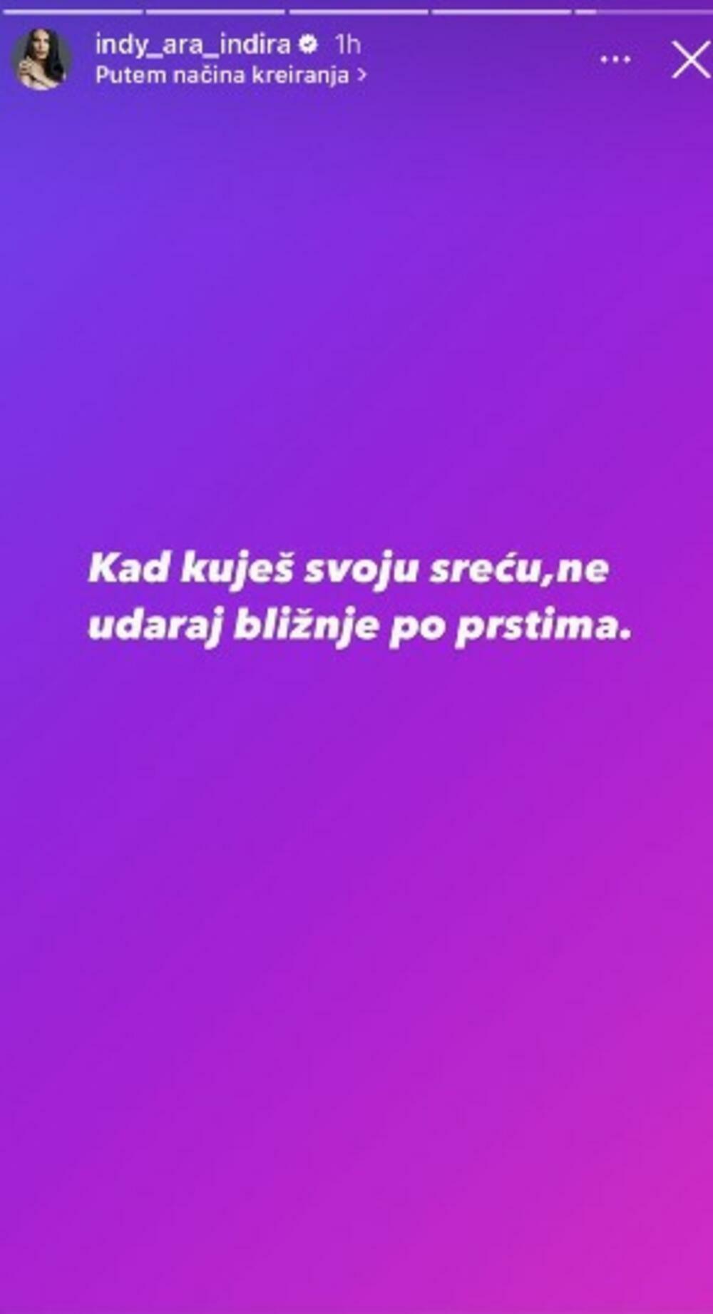 Objava Indi Aradinović