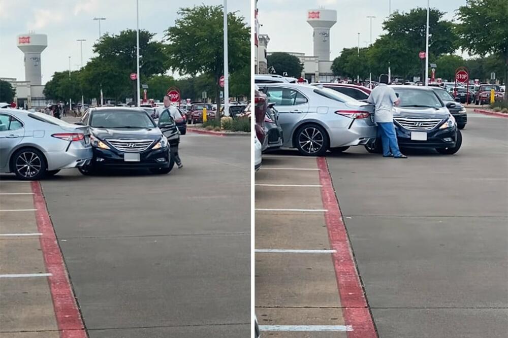 PROLAZNICI PRISUSTVOVALI NESVAKIDAŠNJEM INCIDENTU: Bizarna SCENA sa PARKINGA se širi INTERNETOM! (VIDEO)