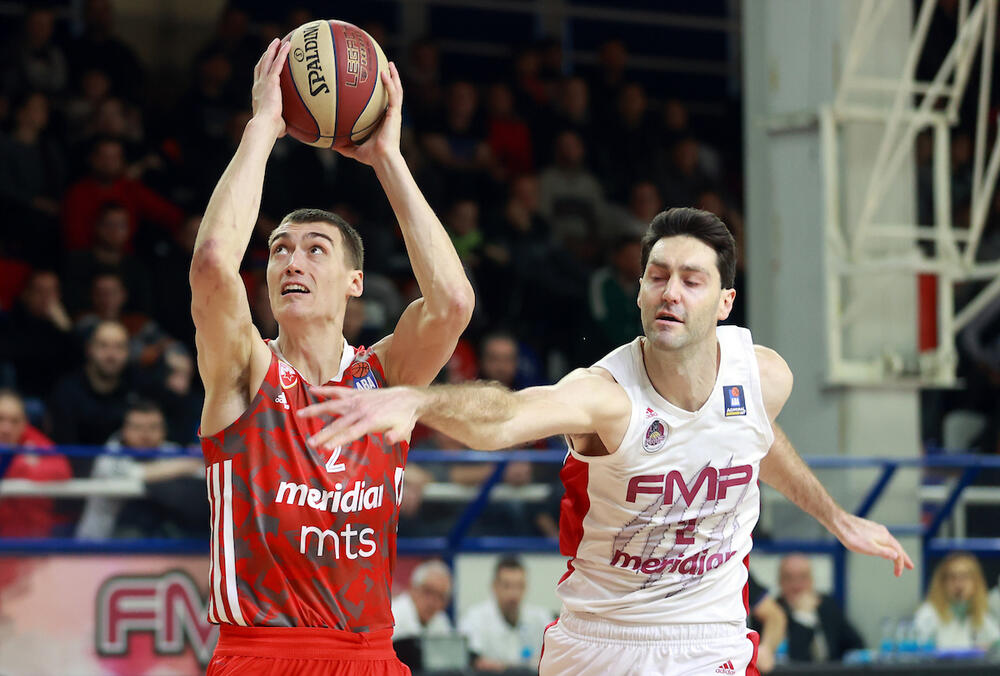 Detalj sa utakmice FMP-a i Crvene zvezde u Železniku