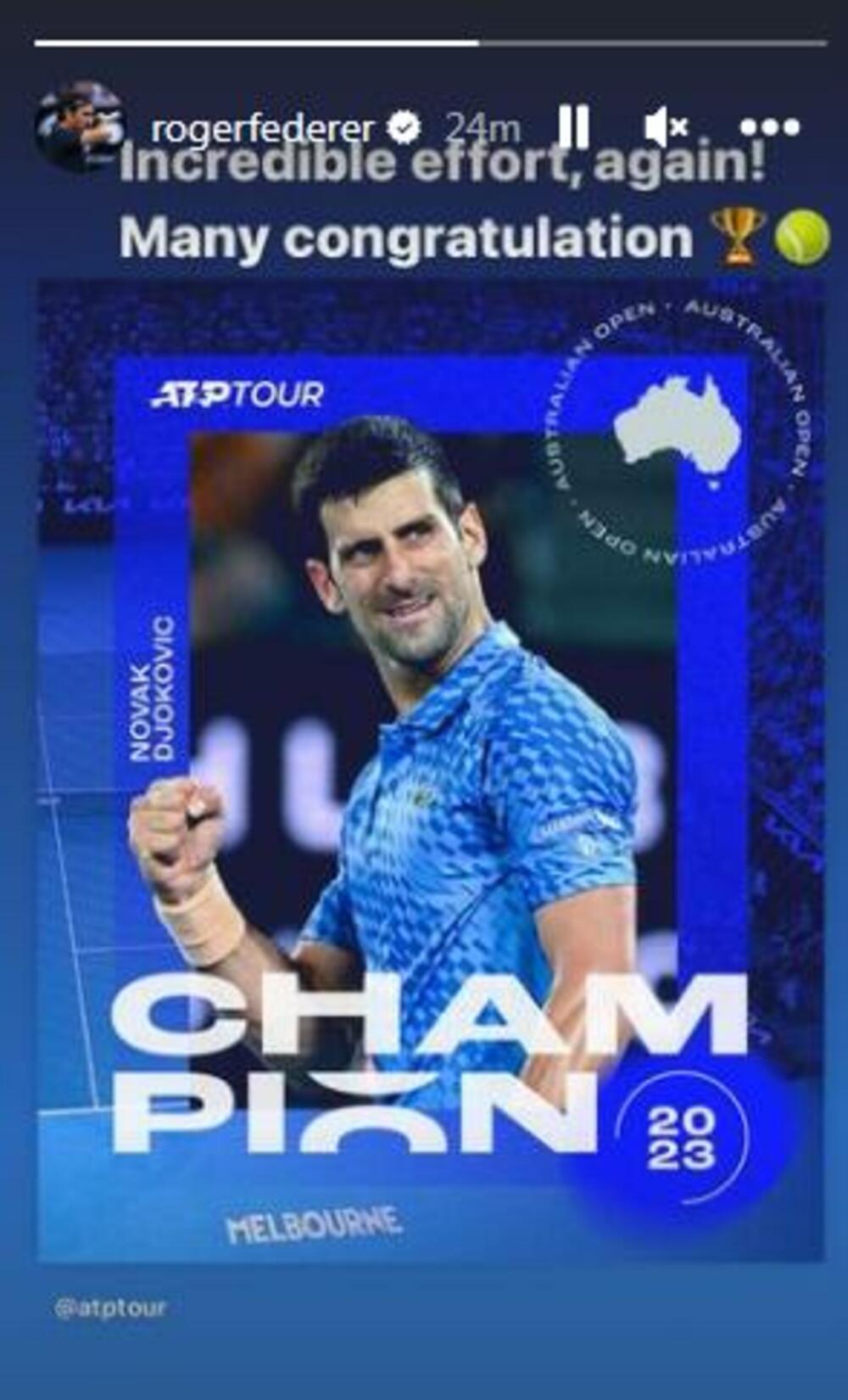 Novak Đoković, Rodžer Federer, Australijan open
