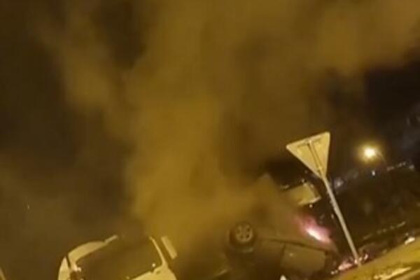 HOROR U NOVOM SADU: Automobil eksplodirao, strahuje se da ima MRTVIH!