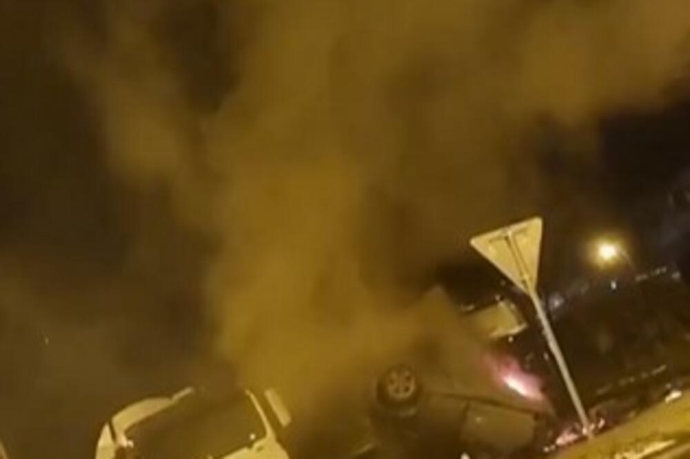 HOROR U NOVOM SADU: Automobil eksplodirao, strahuje se da ima MRTVIH!