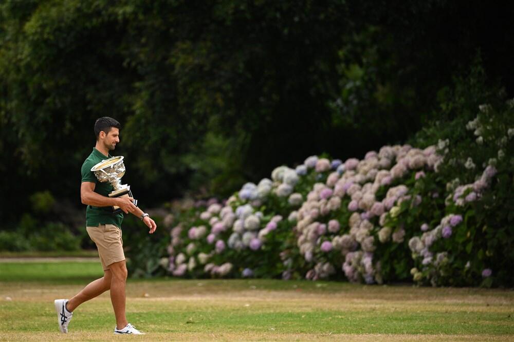 Novak Đoković u šetnji botaničkom baštom Melburna