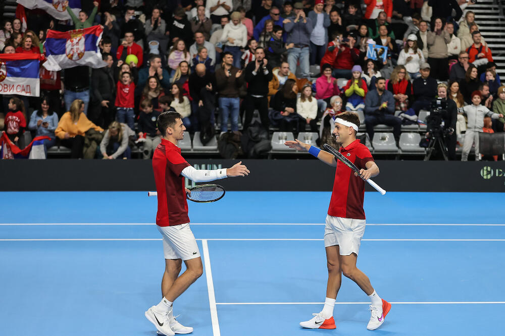 SRBIJA RAZBILA NORVEŽANE! Dubl Ćaćić - Krajinović doneo maksimalan rezultat za nastavak u Dejvis kupu