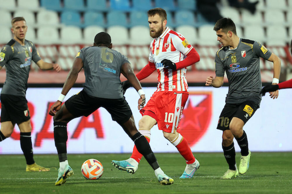 Detalj sa utakmice Crvene zvezde i Vojvodine u regularnom delu sezone
